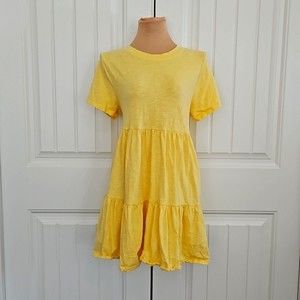 Old Navy Yellow swing dress size LP
